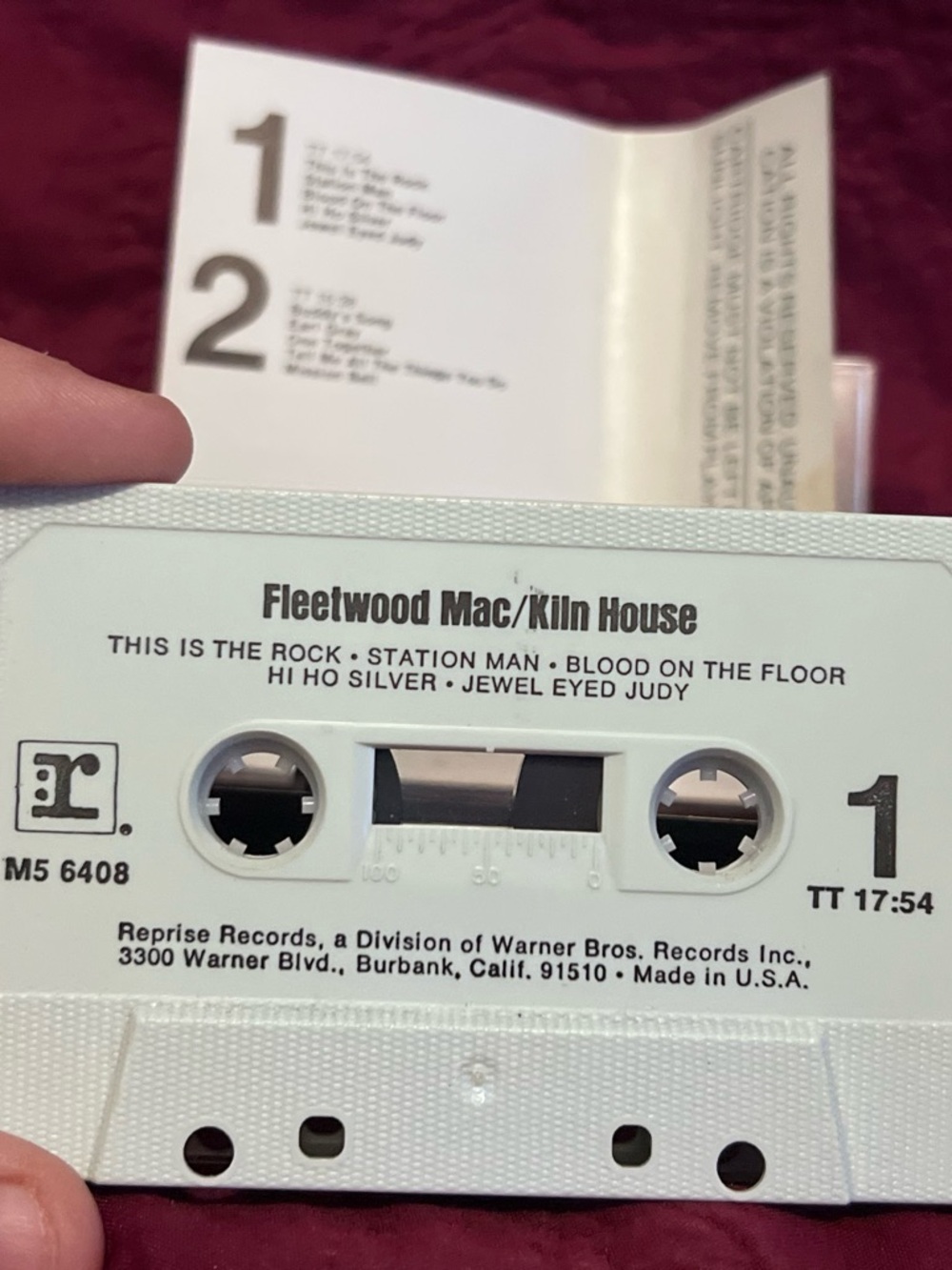 Vintage Fleetwood Mac Kiln House Cassette Tape Classic Whimsigoth Rock Album - Picture 4 of 5